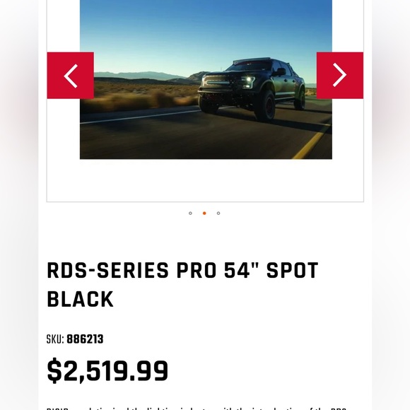 Rigid Industries 54" RDS-SERIES PRO 54" SPOT Black - Picture 3 of 16